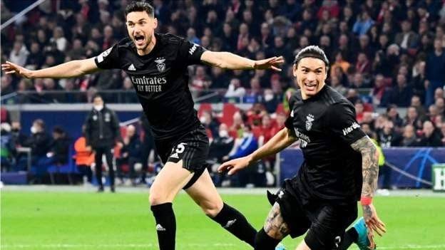 Ajax Crash Out Of UEFA Champions League, Beaten By Benfica