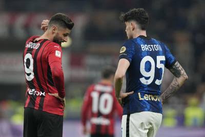 AC Milan Play Goalless Draw With City Rival, Inter Milan In Coppa Italia Semi Final