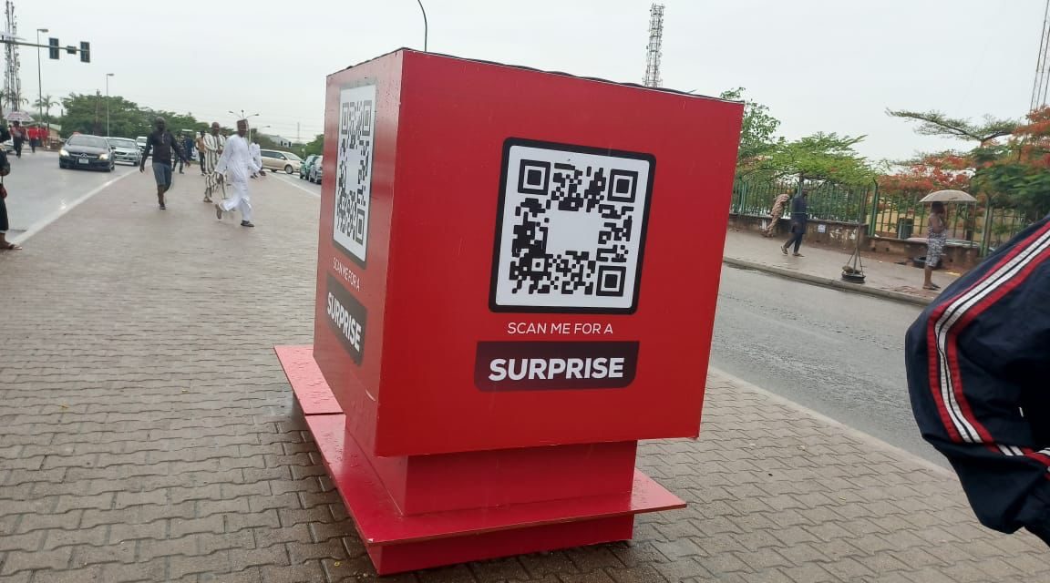 Mystery Red Boxes Hit Lagos Street