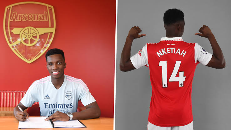 Nketiah Signs Five Year Deal With Arsenal, To Wear Number 14 Jersey