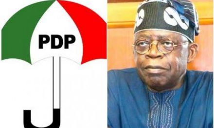 ‘Tinubu’s Candidacy Illegal’- PDP Says