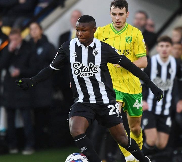 Samuel Kalu In Action As Watford Beat Norwich