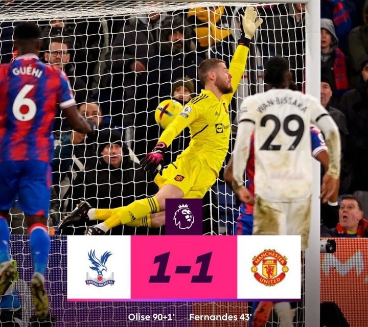 Olise Late Freekick Ends Manchester United Winning Streak