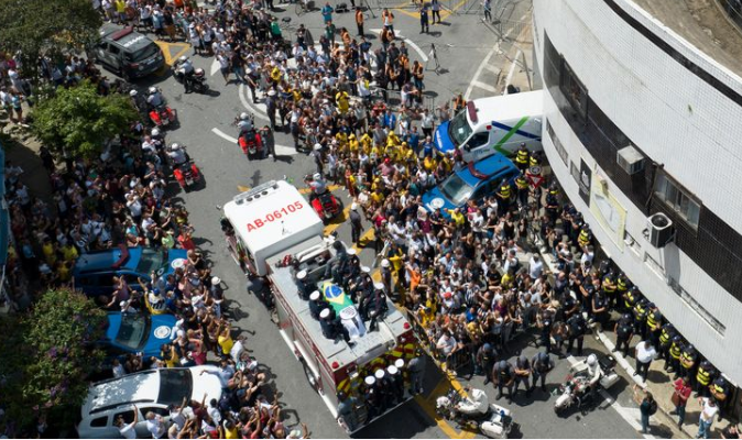 Pele Buried Amidst Tears, Fanfare