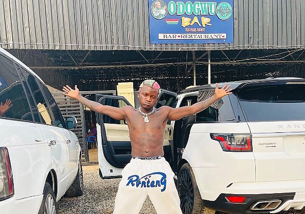 Singer, Portable Shows Off His Range Rovers Ride