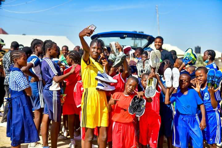 NGO Distributes Over 20,000 Shoes To Less Privileged Athletes In Nigeria