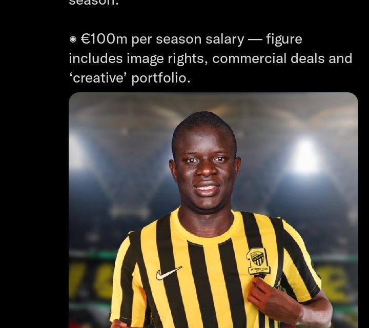 Kante Joins Benzema As Al-Ittihad