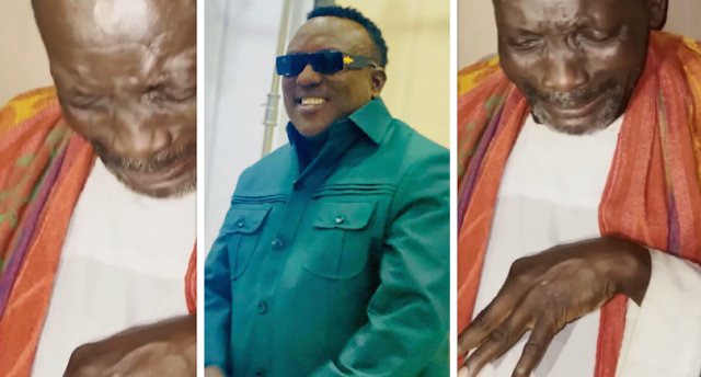 Fuji Musician, Saheed Osupa Gifts Nollywood Actor Bankefa Huge Sum Of Money, As Bankefa Weeps Uncontrollably