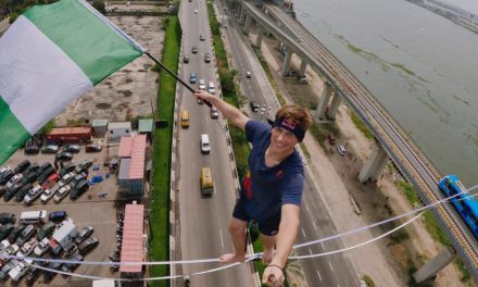 Governor Sanwo Olu Applauds Estonia Slackliner, Jan Roose, For Feat