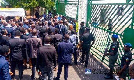 NLC Take Over National Assembly Gate, Cripples Activities