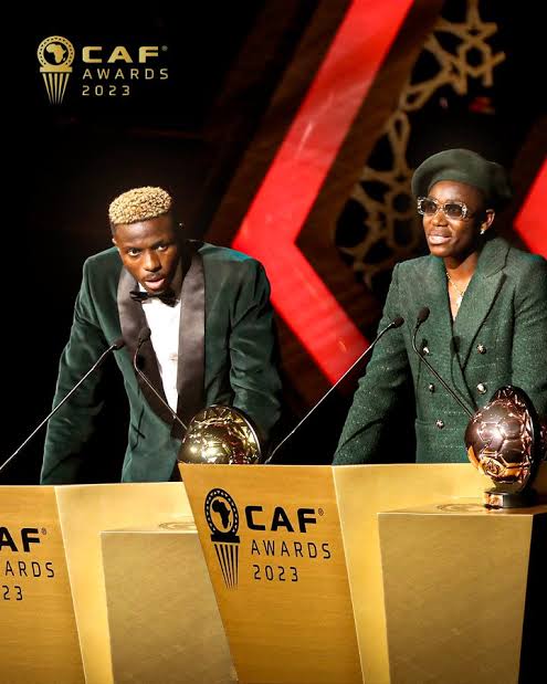 Osimhen Breaks 24 Year Jinx, Crowned CAF African Footballer Of The Year, Oshoala Too