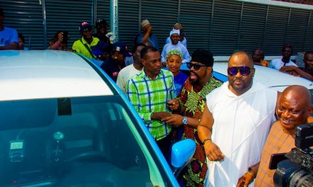 Celebration As Desmond Elliot Gifts Lagride Cars, Empower 700 Widows