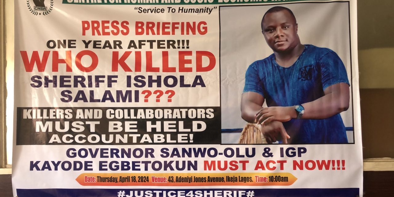Sheriff Salami’s Family Await Justice One Year After His Assassination, As Group Call On Governor Sanwo Olu, IGP Egbetokun To Order Immediate Investigation