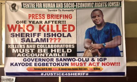 Sheriff Salami’s Family Await Justice One Year After His Assassination, As Group Call On Governor Sanwo Olu, IGP Egbetokun To Order Immediate Investigation