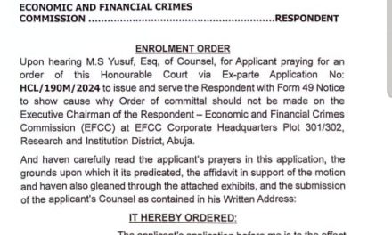 Breaking: Yahaya Bello: EFCC Boss, Olukayode To Face Criminal Trial For Contempt Of Court On May 13