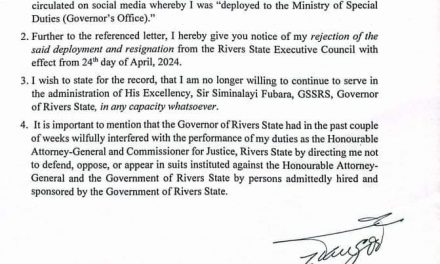 Furore In Rivers State Executive Council