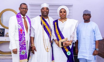 CAN Inducts Aare Adetola And Yeye Aderonke As Otun Asiwaju And Yeye Otun Asiwaju Of Onigbagbo Of Remo Land