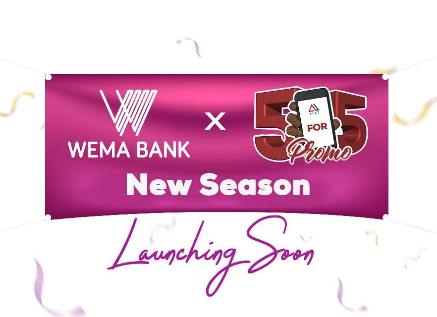 WEMA BANK SET TO LAUNCH SEASON 4 OF ITS 5 FOR 5 PROMO REWARD INITIATIVE From October 1st, 2024