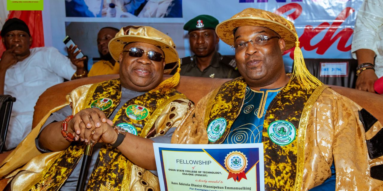 Aare Adetola Emmanuelking Honored with Prestigious OSCOTECH Fellowship Award