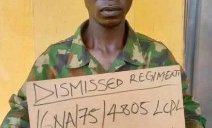 Nigerian Army Dismiss Officer Aiding Armed Robbery Operations In Lagos