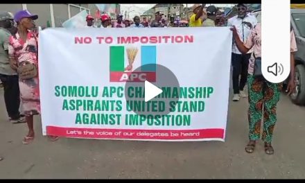 APC LG Primary Fallout: Massive Protest Rocks Shomolu Over Alleged Imposition Of Candidate; Faleke Indicted Of Masterminding Plot