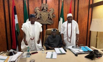 Oba Bashiru Odesanya And Aare Tomori Williams Visit President Tinubu, Commend His Visionary Leadership