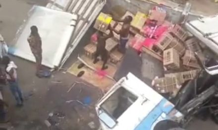 Truck Plunges Off Oshodi Bridge, Wrecks Havoc, As LASTMA Rescues Injured